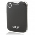 Genuíno OLV 5000mAh Mobile externa carregador de bateria c / 5 adaptadores para iPhone/iPad/Nokia/PSP - preto