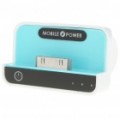 1100mAh USB recarregável emergência alimentação carregador de bateria para iPhone 4/3 G/iPad/iPad 2 - azul
