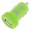 Cigarro do carro psto 1000mA USB adaptador/carregador - verde (C.C. 12V/24V)