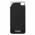 1400mAh recarregável externo bateria Back Case para iPhone 4 - branco