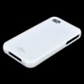 Elegante volta caso protetor c / pano de guarda & Lavagem A tela para iPhone 4 - branco