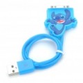 Bonito Cartoon figura USB cabo de carregamento/dados para o iPhone 3G/3GS/4/iPod Touch/Nano (43 cm-comprimento)