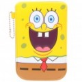 Bonito Bob Esponja estilo Case bolsa de protecção para Apple iPhone 4