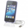 3-em-1 caso protetor + Charging Dock Station + USB Charging/Data Cable definido para iPhone 4