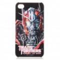 Transformers 3 Sentinel Prime padrão caso protetor c / película de tela + Plug anti-pó para iPhone 4