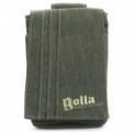 Saco de lona protetora com cinta & Carabiner Clip para iPhone 4 (Exército Verde)