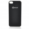 1500mAh recarregáveis externo bateria volta Case para iPhone 4 - preto + prata