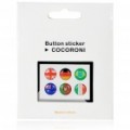 Nacional bandeira estilo Home botão adesivo para iPhone 4/3GS/iPad/iPod Touch (UK + mais/6-peça)