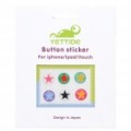 Star Design Home botão adesivos para iPhone/iPad/iPod Touch (6-peça Pack)