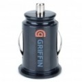 Genuíno Griffin cigarro Powered Dual USB adaptador/carregador do carro para iPad/iPhone - Black (DC 12 ~ 24V)