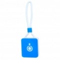 Compacta TF leitor de cartão com cabo de dados/carregamento para iPhone/iPod/iPad - azul (76 mm-cabo)