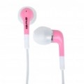 Moda fone de ouvido com microfone para iPhone 4/iPad - Pink (3.5 mm Jack)