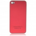 Elegante substituição Metal volta cobrir habitação caso com chave de fenda para iPhone 4 - vermelho