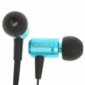 Fone de ouvido intra-auriculares com microfone para iPhone - azul + preto (3.5 mm-Jack / 119 cm-cabo)