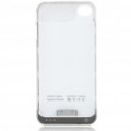 1600mAh recarregáveis externo bateria volta caso c / cabo de carregamento/dados USB para iPhone 4 - branco