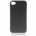 Elegante alumínio liga de volta caso protetor para iPhone 4 - preto