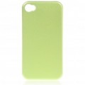 Elegante alumínio liga de volta caso protetor para iPhone 4 - verde