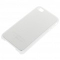 Elegante volta caso protetor para iPhone 4 - branco + prata