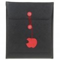 Moda protetora Envelope estilo PU bolsa saco de couro para iPad 2 - preta