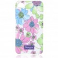 Lacado Shell Goegtu Orchid estilo protetora ABS Back Case para iPhone 4