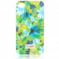 Lacado Shell Goegtu flor estilo protetora ABS Back Case para iPhone 4 - Verão