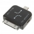 Mini/Micro USB adaptador para iPad/iPhone - Black