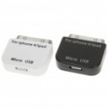 Micro adaptadores de conversor de 5 pinosos para iPad/iPhone (2-Pack)