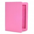 Elegante protetor PU couro Case para Apple iPad 2 - rosa