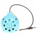 Kanen KM-80 Mini recarregável Music Speaker + fone de ouvido In-Ear para iPhone - azul (3.5 MM Jack)