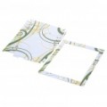 Elegante abstrata padrão protetor completo pele adesivos para iPad 2 - branco + verde