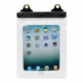 Caso de saco impermeável com fone de ouvido para iPad/iPad 2 - branco