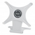 Elegante Desktop Folding 360 grau rotação Stand titular para iPad 2 - branco