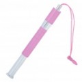 Retrátil Capacitiva Touch Screen caneta Stylus com Anti-Dust Plug para iPhone/iPad (rosa)