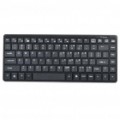 87-Chave Bluetooth v 2.0 Wireless QWERT teclado + tampa do teclado protetora Silicone - preto (2 x AAA)