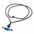 Tocar em caneta com cordão para iPhone - azul