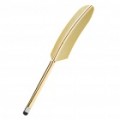 Pluma de ganso de liga de alumínio de estilo Capacitiva Touch Screen Stylus Pen - Golden