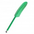 Alumínio Alloy estilo de penas de ganso Capacitiva Touch Screen caneta Stylus - verde