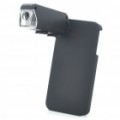 Mini 60 ~ 100 X microscópio / 1-LED iluminação/Back Case para iPhone 4/4S - preta (3 x LR1130)