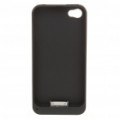 Dual SIM Dual Network Standby GSM Quadband volta Case Apple Peel para iPhone 4-preto