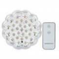 Recarregável E27 2.5W 5000K 200LM 31-LED branco lâmpada c / controle remoto
