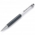 2-em-1 cristal capacitivo tela caneta + caneta esferográfica de tinta preta - Black