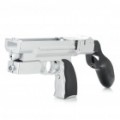 5-em-1 Laser Gun para Wii Remote - prata + preto