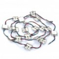 Impermeável 14.4 com 780LM 60-5050 SMD RGB LED luz ferro Shell quadrado módulo (DC12V)