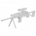 Sniper Rifle Gun para Wii Jogos de tiro - White (2 x AAA)