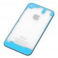 Substituição transparente volta capa Case para iPhone 4S - azul claro