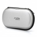 PU couro transportando bolsa de protecção com Carabiner Clip para PS Vita - prata