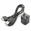 Alimentação adaptador c / dados USB / cabo para PS Vita carregador (AC 100 ~ 240V / 2-Flat-Pin Plug)