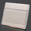 Recarregável Bluetooth v 2.0 82-chave Wireless teclado com / Case protetora para iPad 2 - prata + branco