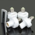 E27 Suportes para lâmpadas sem fio controle remoto definido com controlador remoto - branco