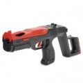 Pistola-metralhadora para PS3 Move - preto + vermelho